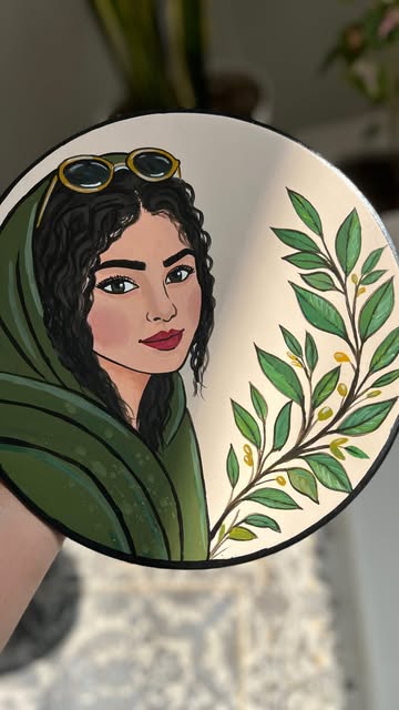 نقاشی چهره ۲۵ سانتی
