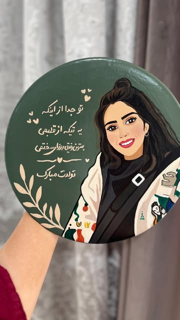 دیوارکوب نقاشی چهره