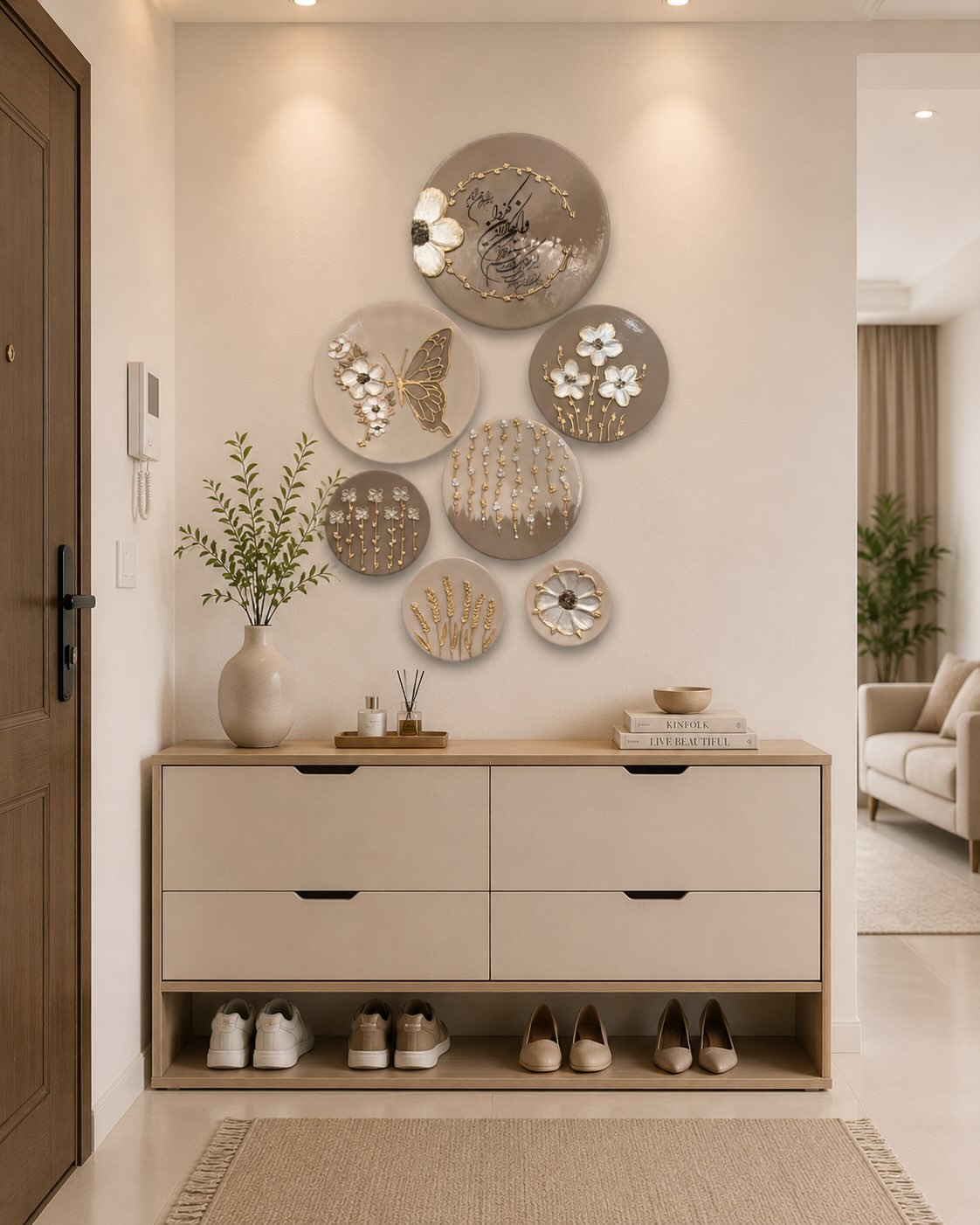 دیوارکوب برجسته سramente