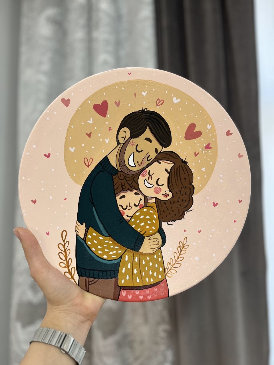 دیوارکوب خانواده سه نفره برای زیبایی فضاصمیمیت وهدیه